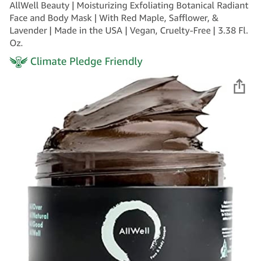 AllWelll Beauty Face and Body Exfoliating mask